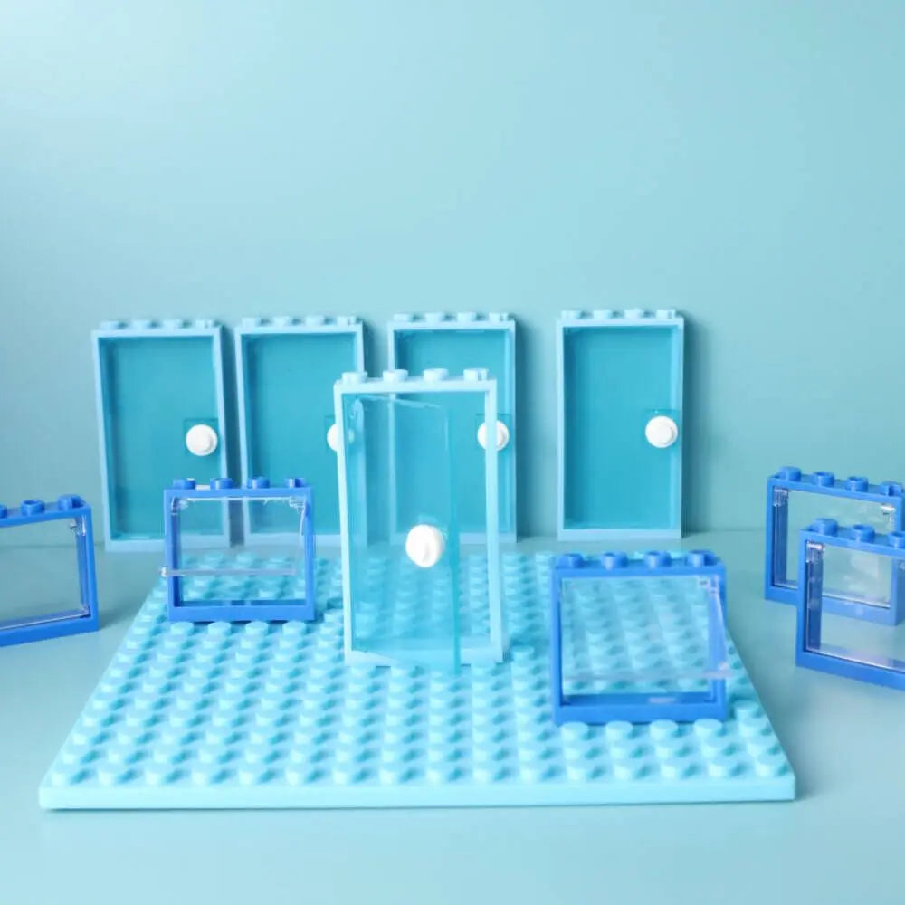 25PCS Windows Doors Building Blocks