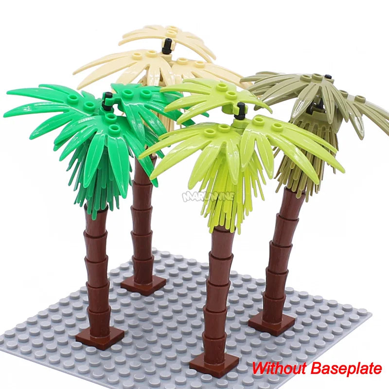 4PCS Coconut  Plant Building Blocks
